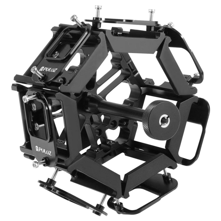 PULUZ 8 in 1 All View Panorama Frame CNC Aluminum Alloy Protective Cage with Screw for GoPro HERO7 /6 /5, 8 in 1 for HERO5 Black PULUZ 8 in 1 All View Panorama Frame CNC Aluminum Alloy Protective Cage with Screw for GoPro HERO7 /6 /5, 8 in 1 for HERO5 Black